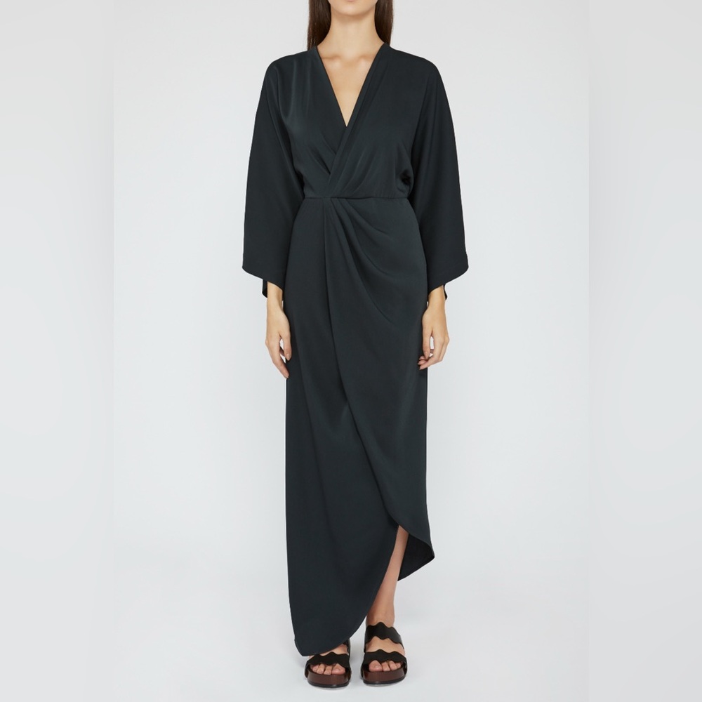 Acler Baker Dress in Licorice - Elegant Black Women's Dress size 10